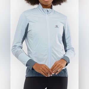 Salomon Lightning Lightshell Jacket Kentucky Blu reflective running track XL